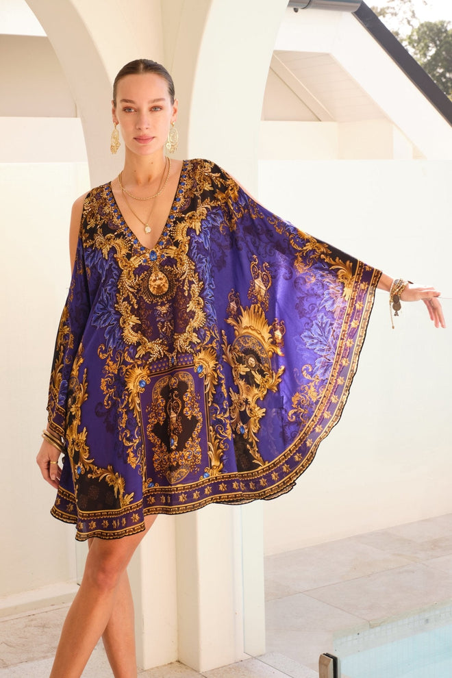 MIDNIGHT BLUE KAFTAN DRESS - Czarina