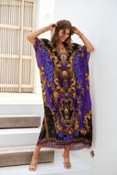 Midnight Blue Rn Long Kaftan - Czarina