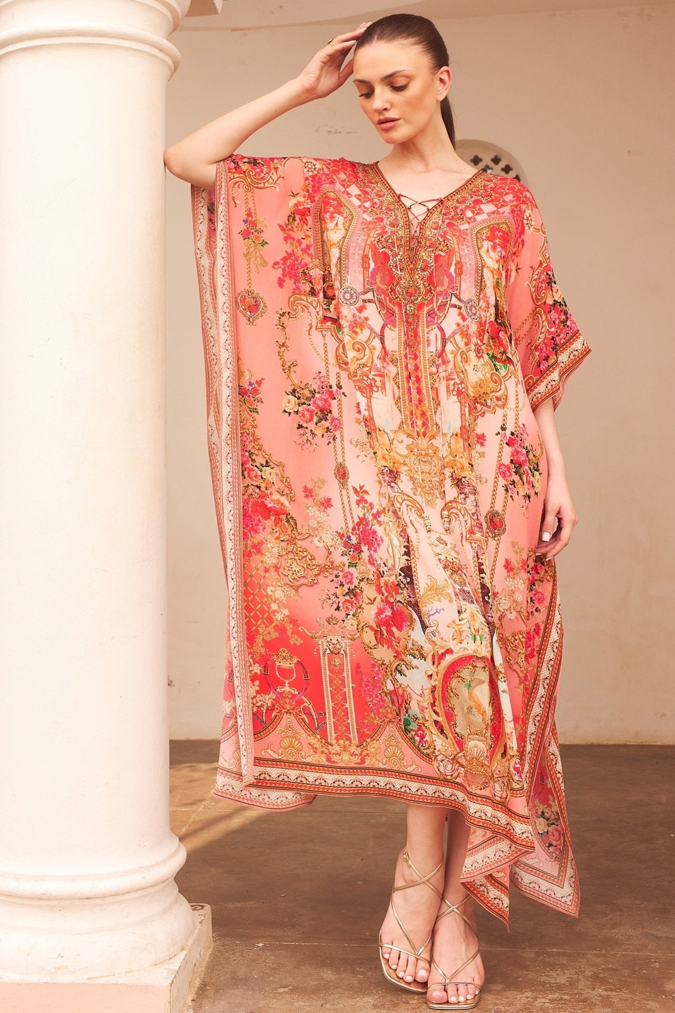 PINK CASTLE MEDIUM KAFTAN - Czarina