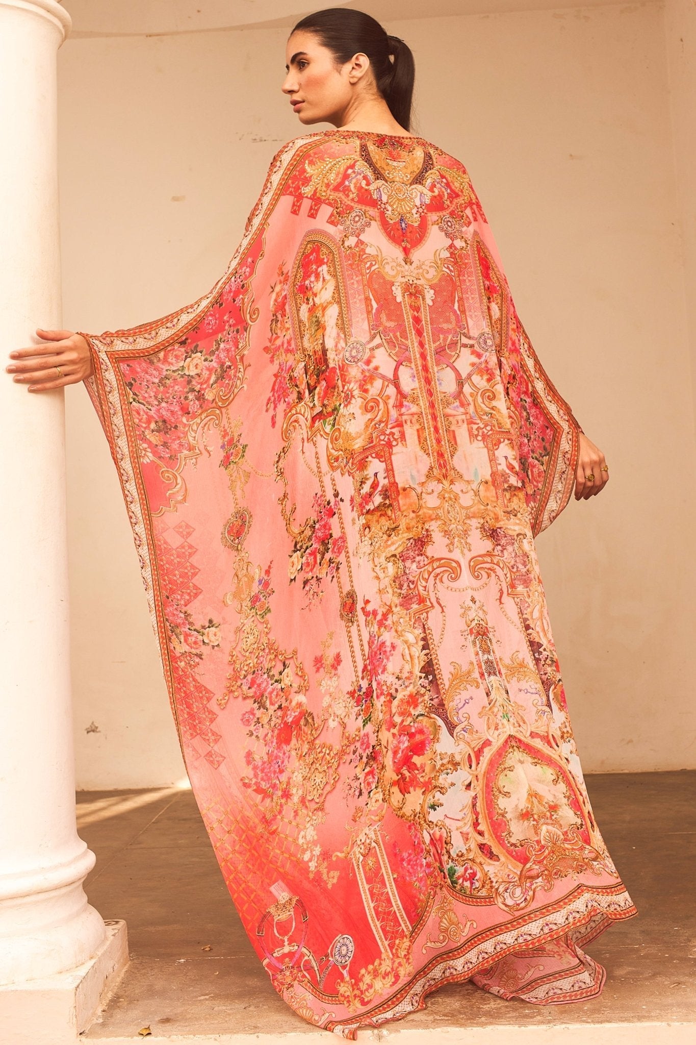 PINK CASTLE TAB KAFTAN - Czarina