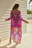 PINK ROSE LONG JACKET - Czarina