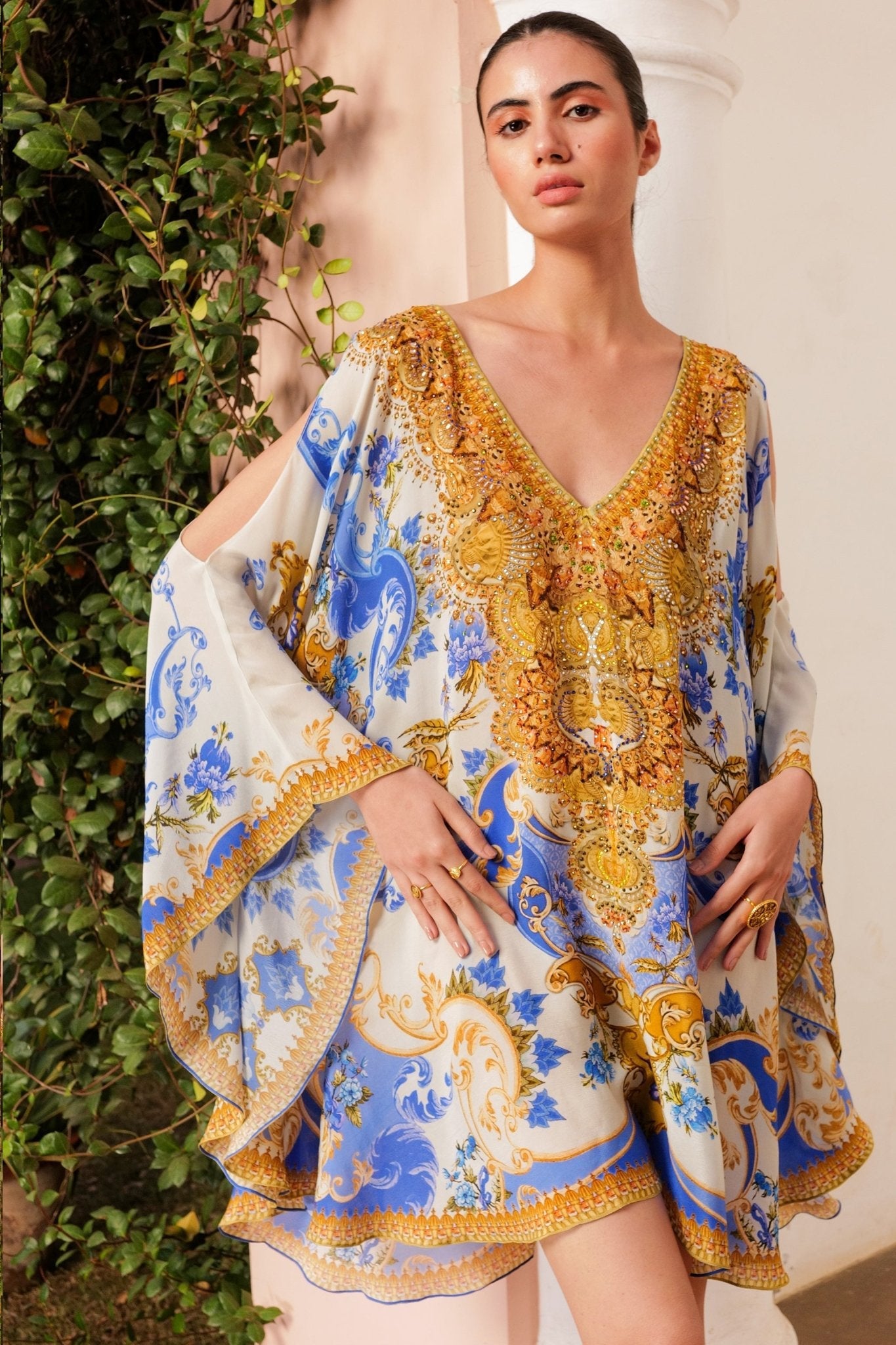 SANTORINI SUNRISE KAFTAN DRESS - Czarina