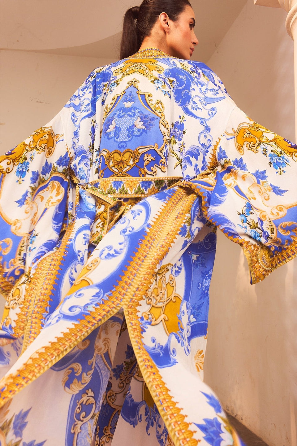 SANTORINI SUN KISS LONG ROBE – Zariaah