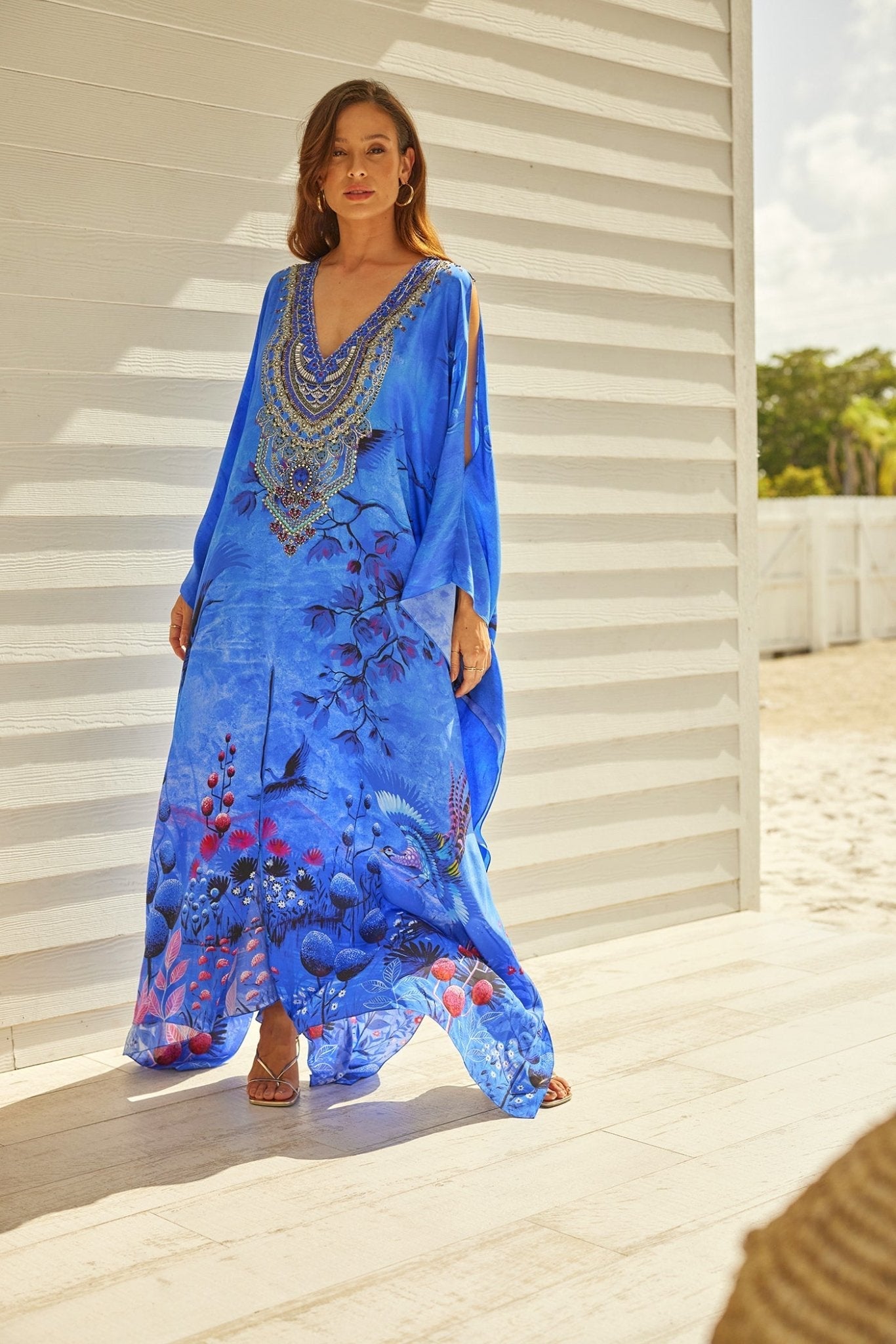 SHAHI BIG WIDTH SILK KAFTAN - Czarina