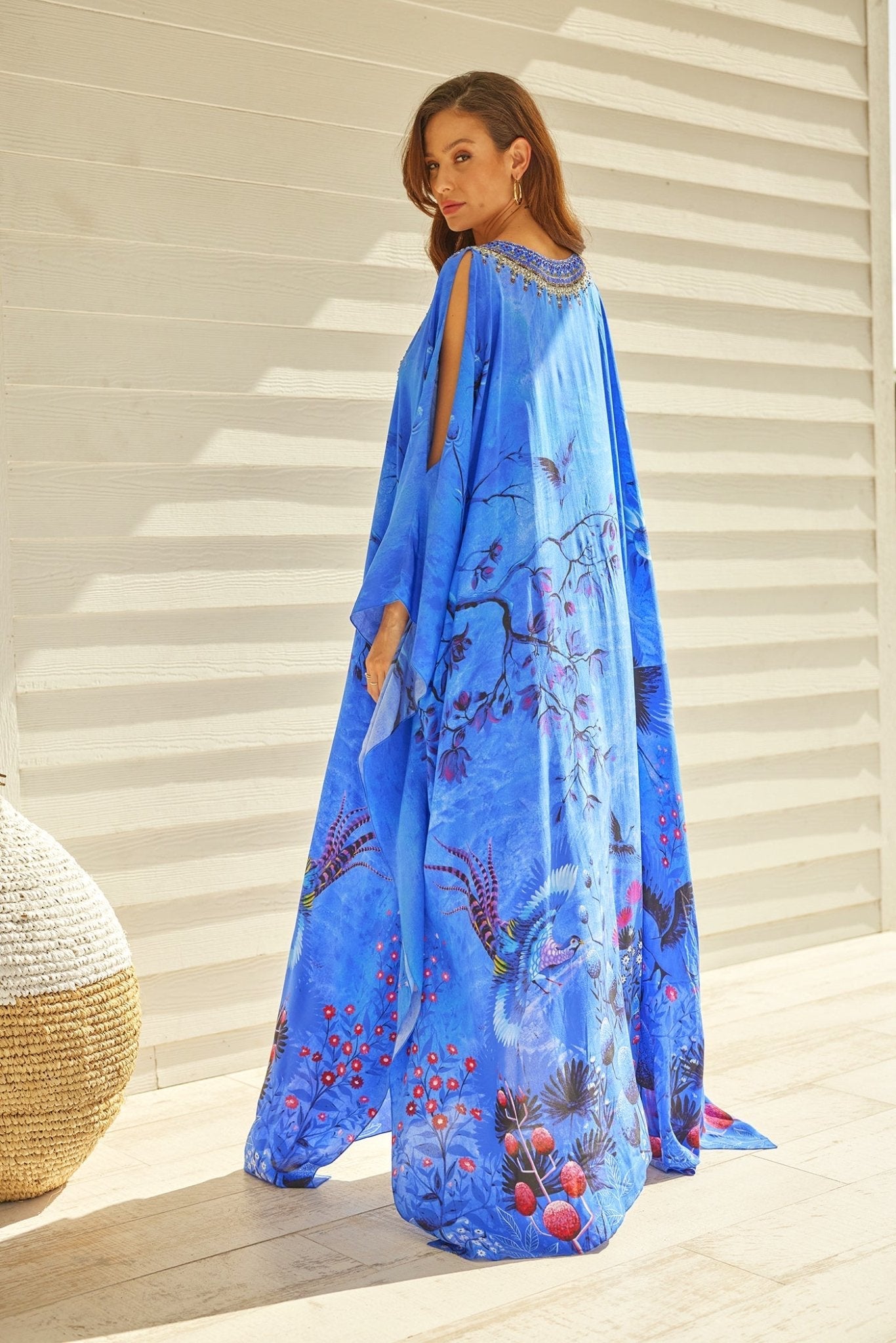 SHAHI BIG WIDTH SILK KAFTAN - Czarina