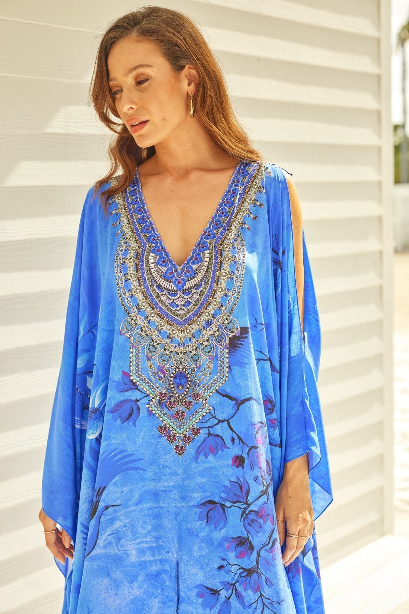 SHAHI BIG WIDTH SILK KAFTAN - Czarina