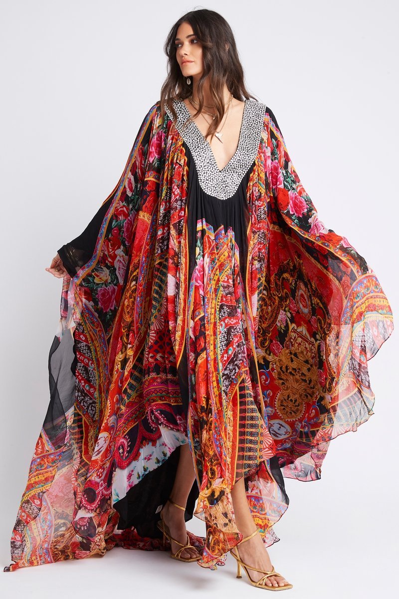 SHE WAS POWERFUL LONG CAPE KAFTAN - Czarina