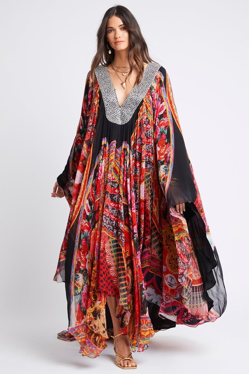 SHE WAS POWERFUL LONG CAPE KAFTAN - Czarina