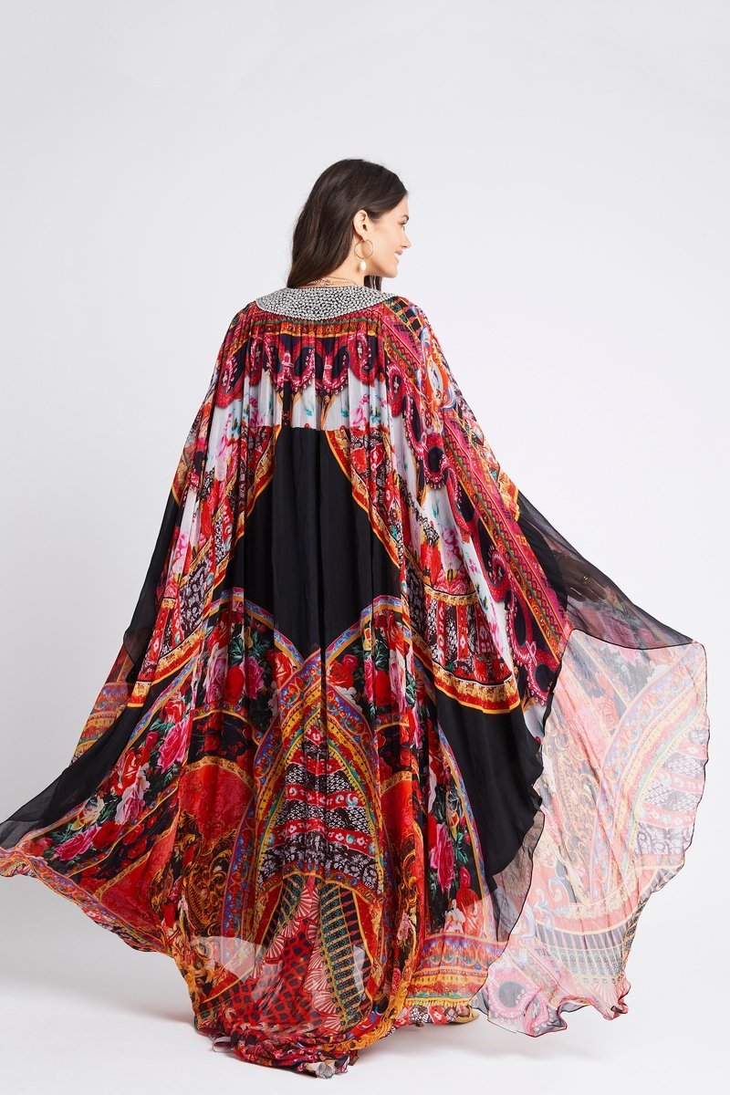 SHE WAS POWERFUL LONG CAPE KAFTAN - Czarina