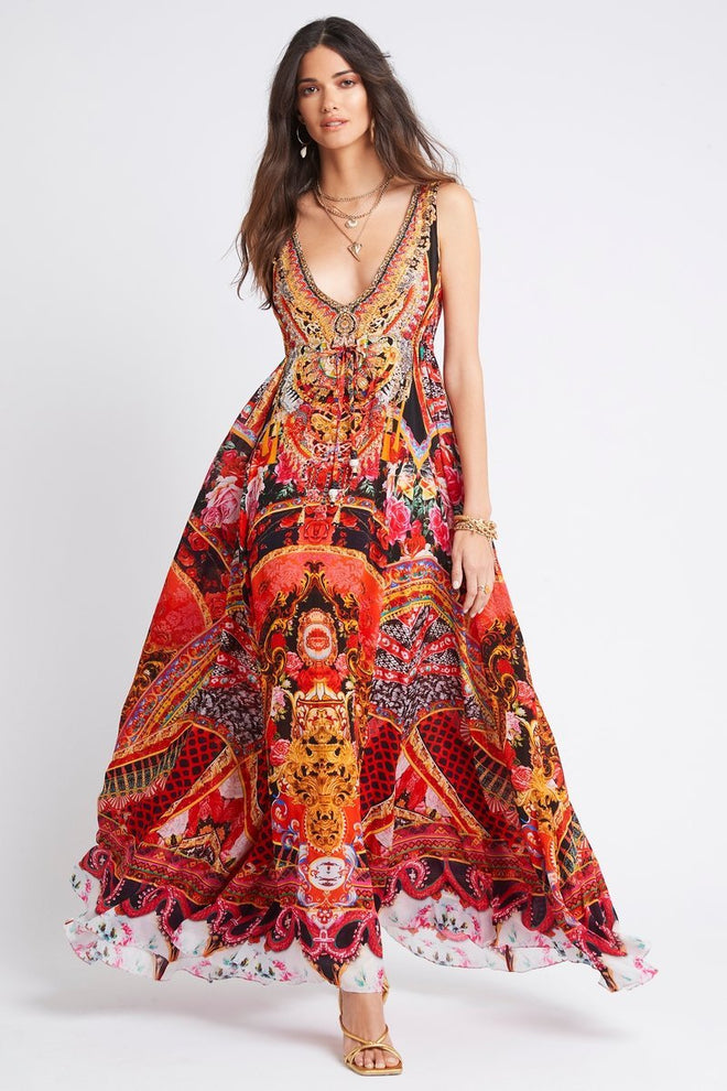 SHE WAS POWERFUL MAXI DRESS - Czarina